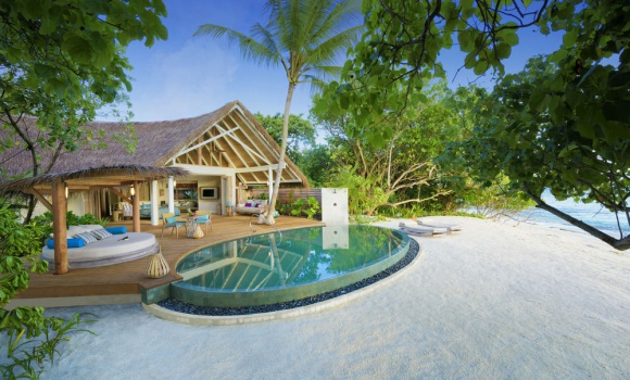 Beach pool villa