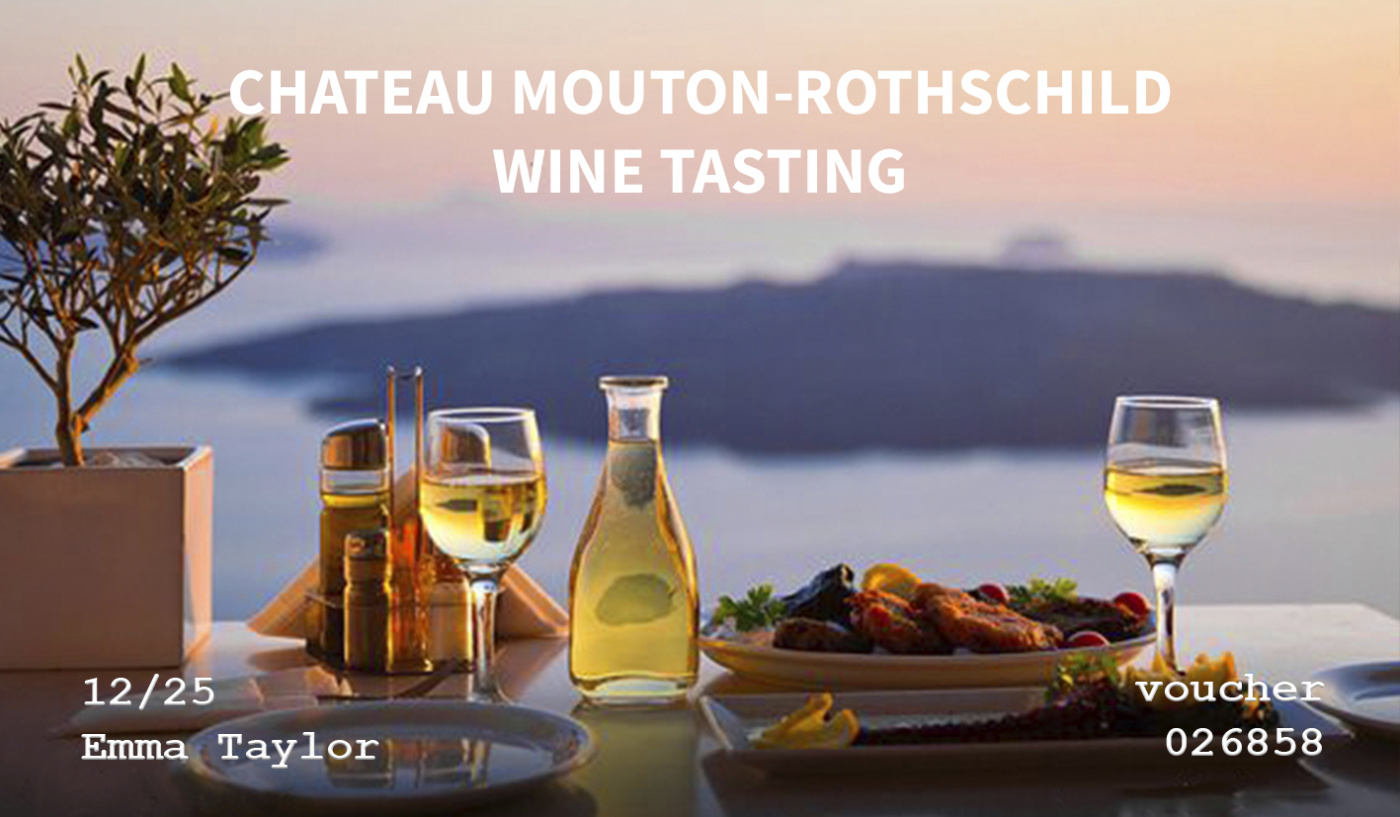 Tasting at the Château Mouton-Rothschild winery